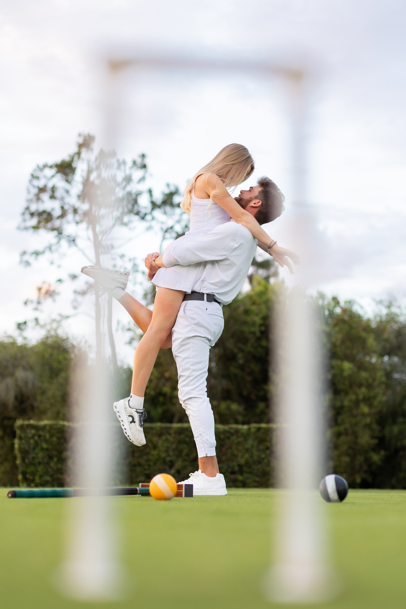 croquet engagement pictures